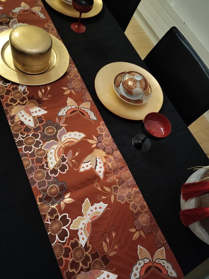 A934高級‼️全通帯‼️ひな祭り‼️蝶、桜‼️2m14cm