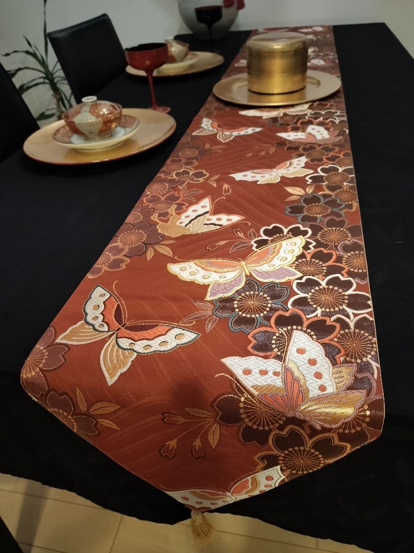 A934高級‼️全通帯‼️ひな祭り‼️蝶、桜‼️2m14cm