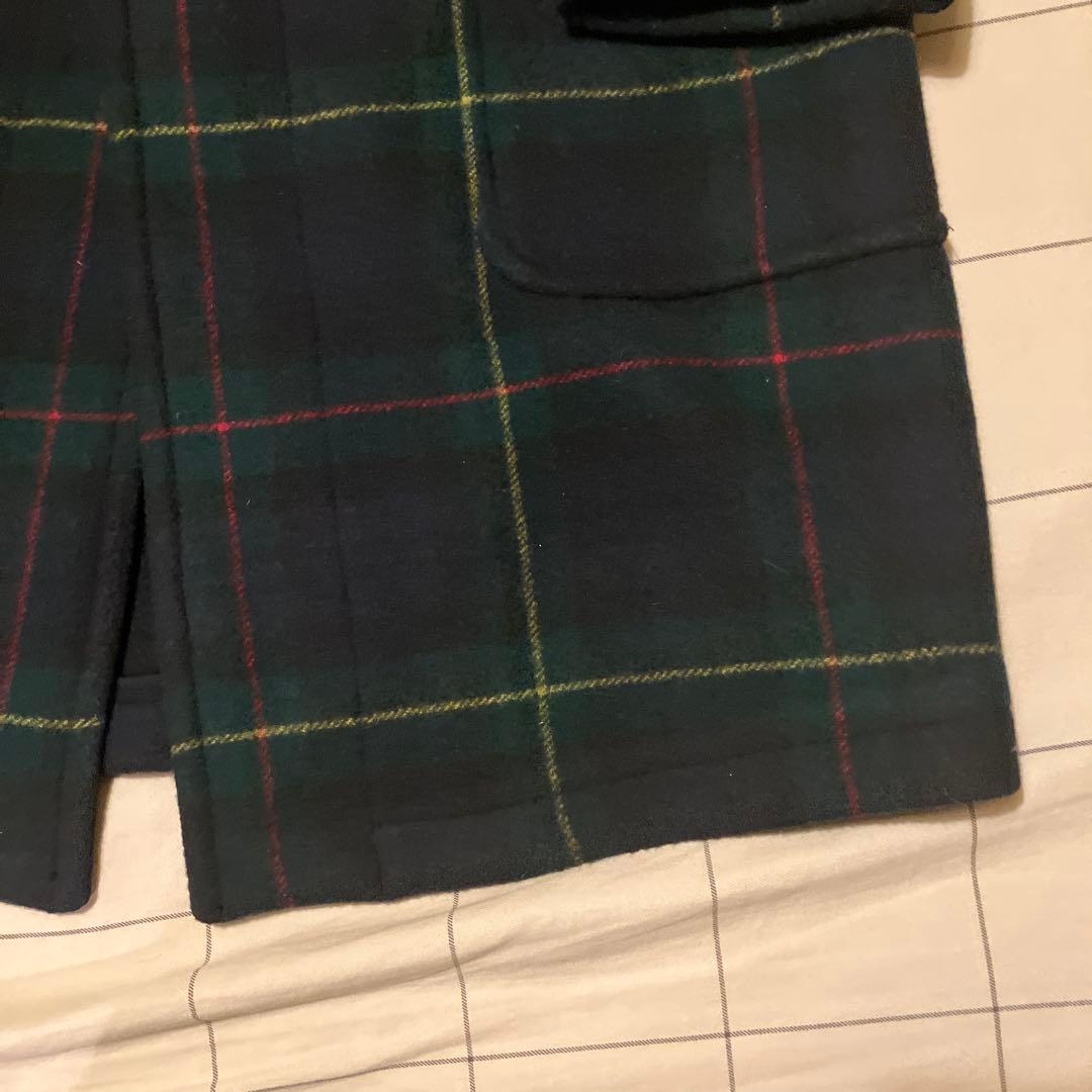 ラルフローレン ダッフルコート タータンチェック S