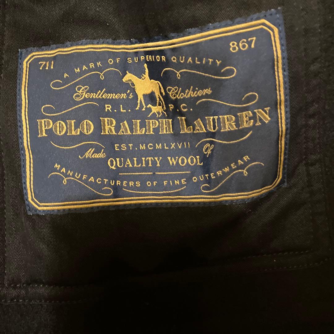 ラルフローレン ダッフルコート タータンチェック S