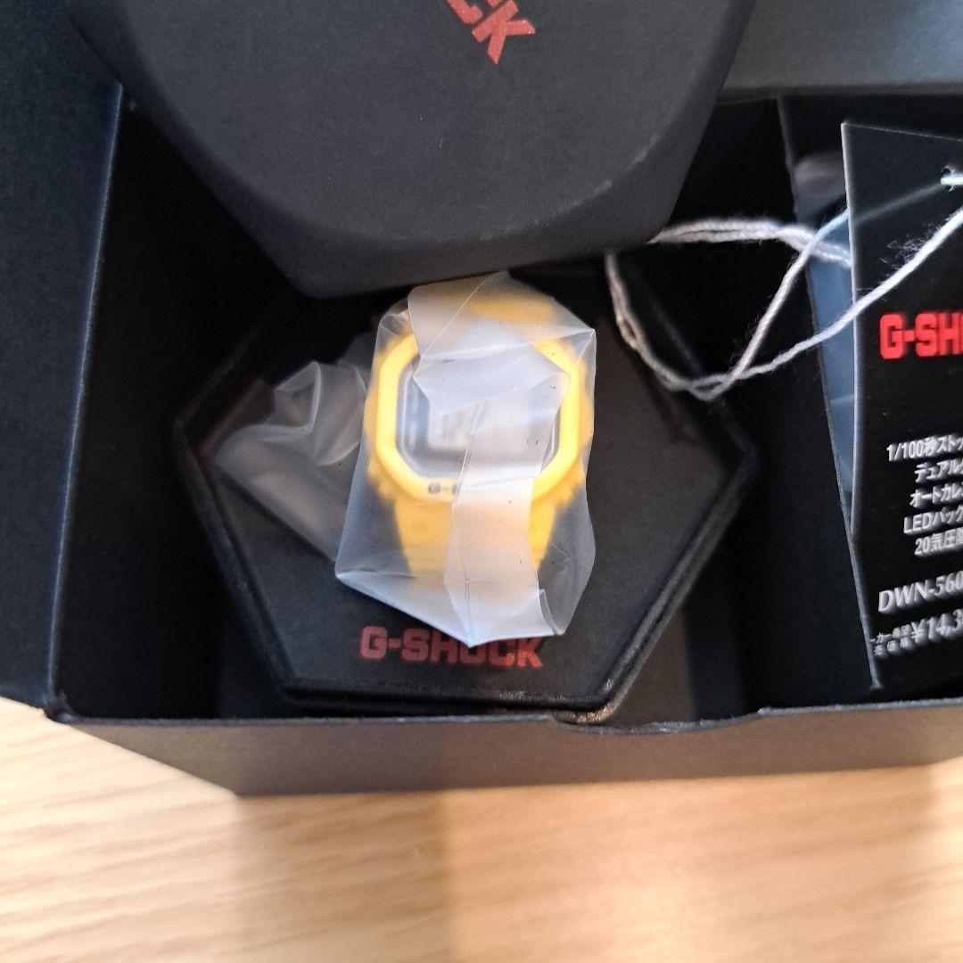 カシオ　リングウォッチ　G-SHOCK DWN-5600-9JR イエロー