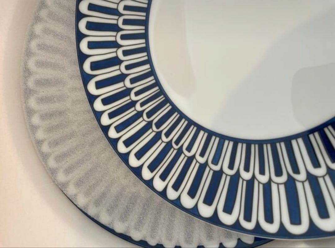 シゲル　新品未使用　エルメス　ブルーダイユール　デザートプレート　2枚