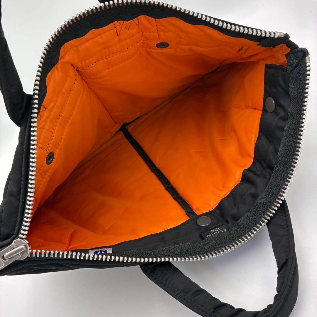 ポーター タンカー ショートヘルメットバッグ ブリーフケース 黒 ナイロン A4