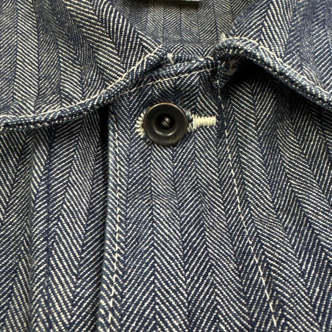 SUGAR CANE ヘリンボーン　オールインワン　オーバーオール　つなぎ40