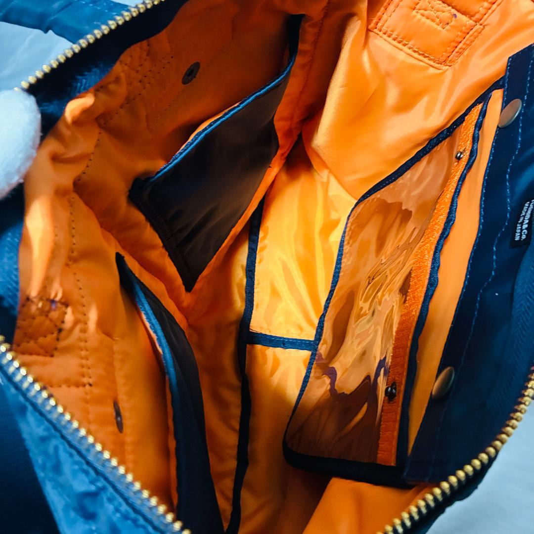 極美品！ ポーター タンカーショート ヘルメットバッグ アイアンブル 2WAY