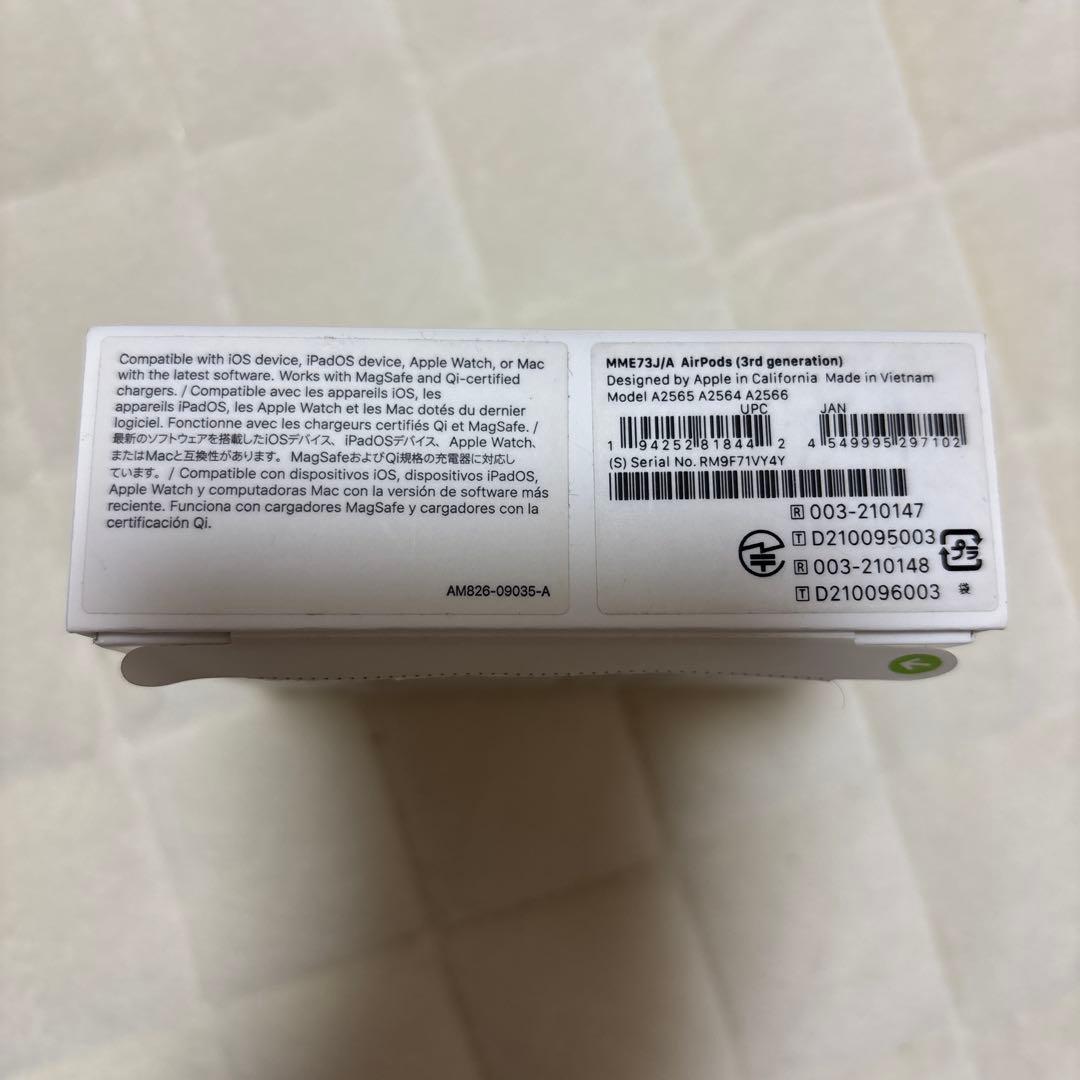 Tata　AirPods (第3世代) 本体