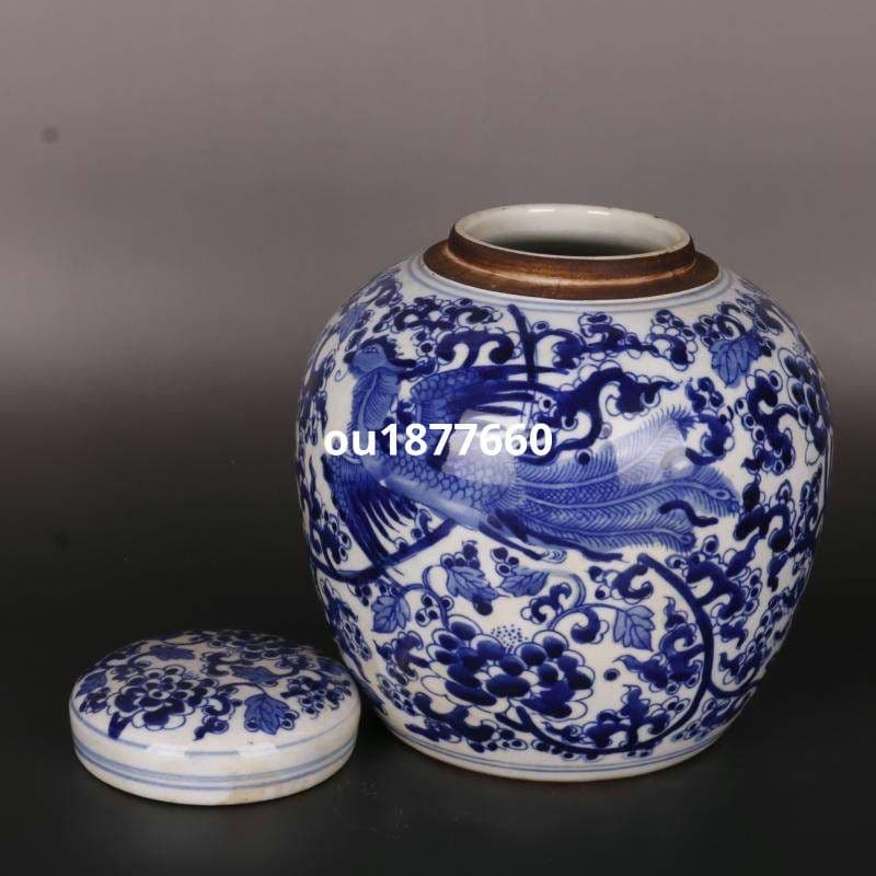 清康煕青花纏枝麒麟紋茶壺 景徳鎮 陶磁器 装飾品 現代工芸品 美術品 置物