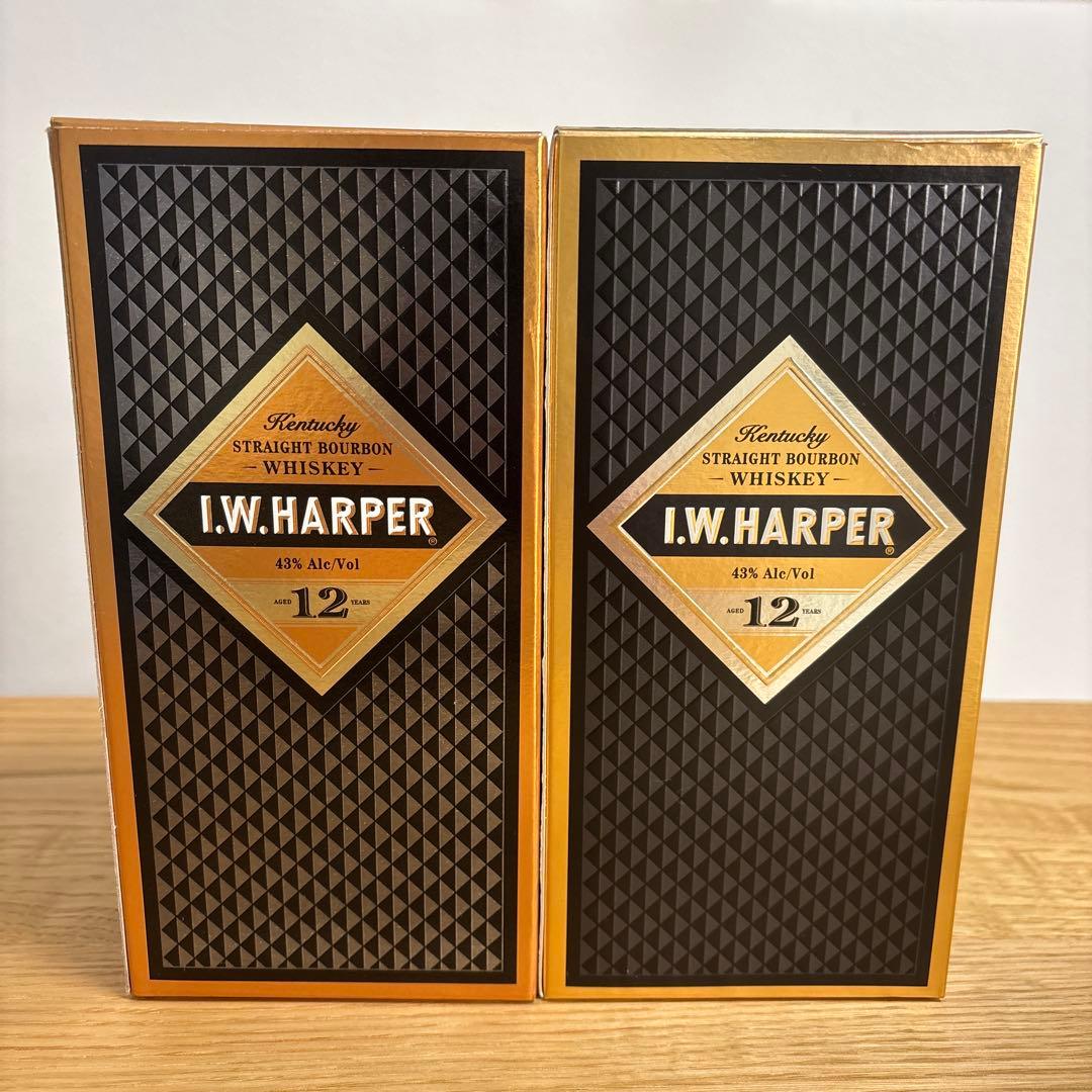 I.W.HARPER12年 ストレートバーボンウイスキー 750ml 2本セット