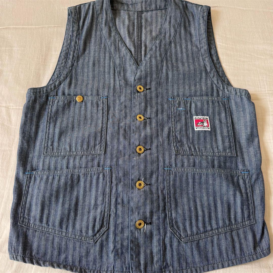希少 TCB jeans Foremen Vest インディゴHBT 38