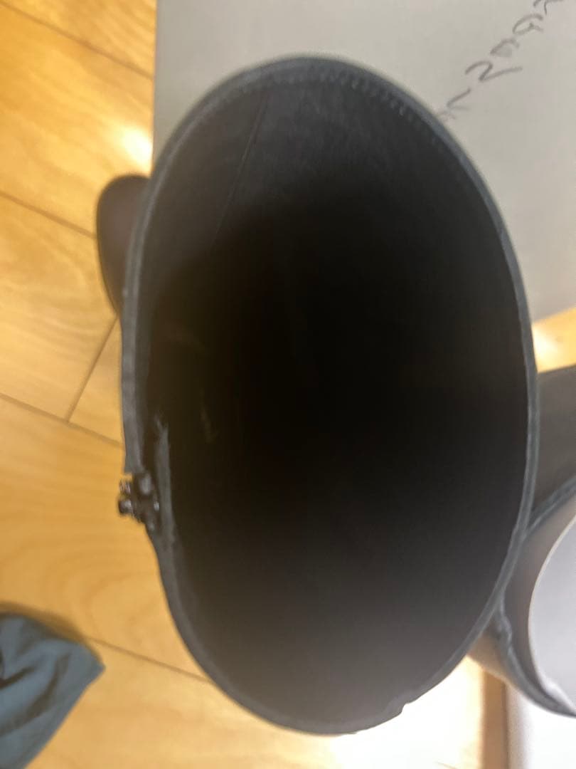 (新品未使用)ヨーガンレール ロングブーツ　ブラック23.5センチ