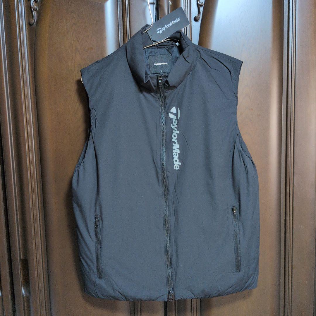 テーラーメイド:メンズ:Lサイズ:中綿ベスト:黒