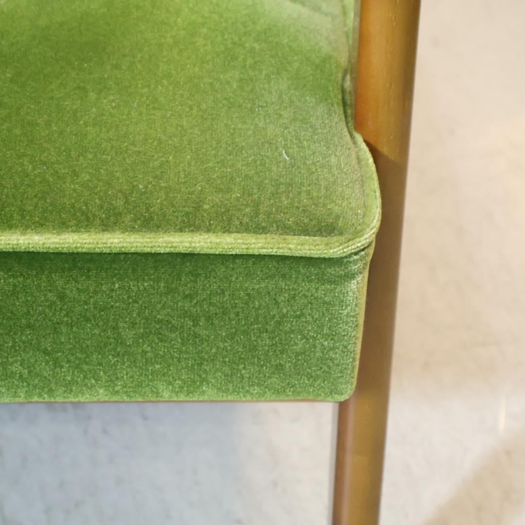 Karimoku カリモク60 モケットグリーン Kチェアー 2人掛けソファー