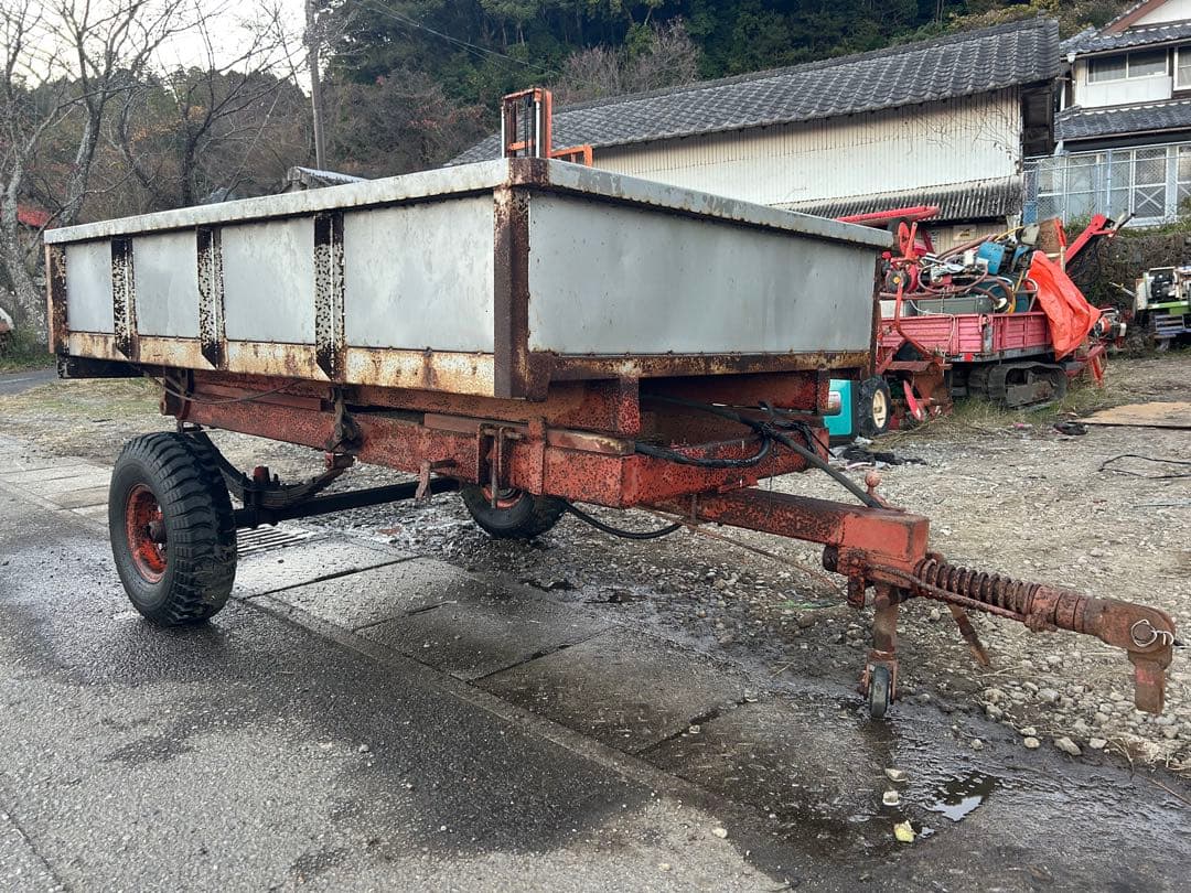 宮崎　トレーラー　油圧ダンプ　トラクター用　率引タイプ　運搬車　油圧 トラクター