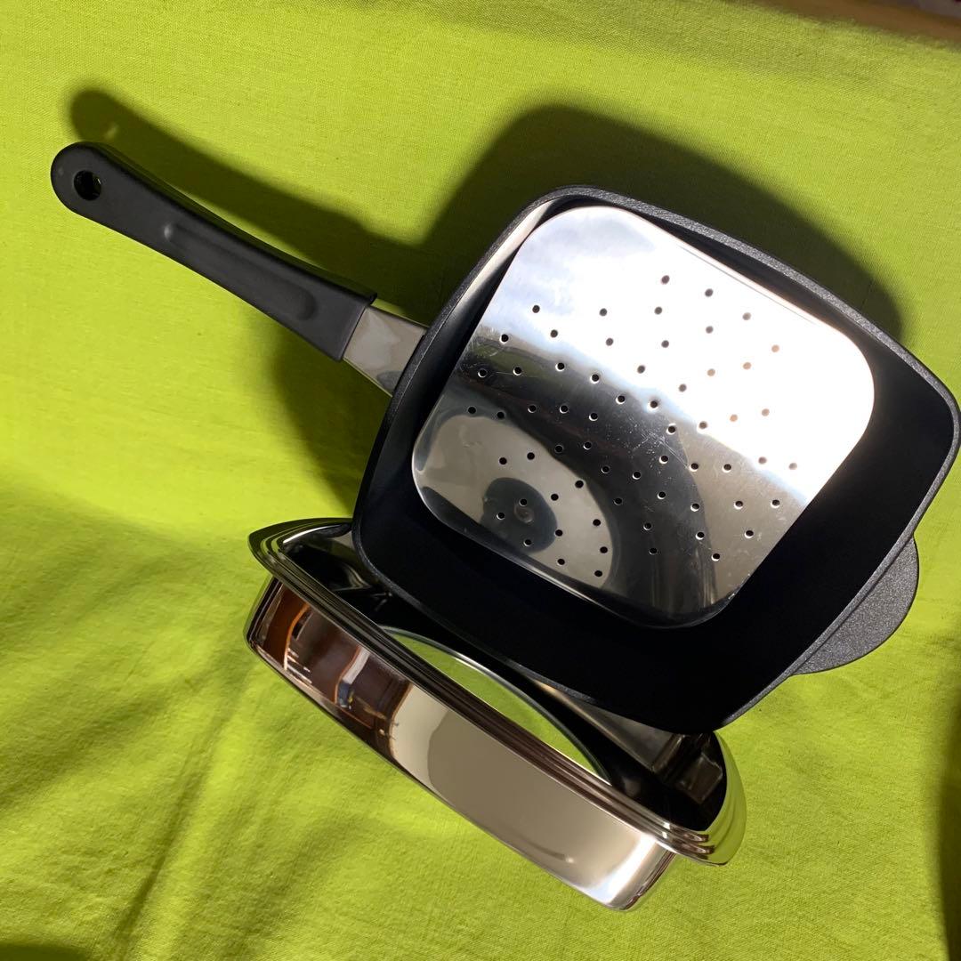 ⭕️ヒロタ　ツイングリラーDX&蓋、ザル、目皿セット