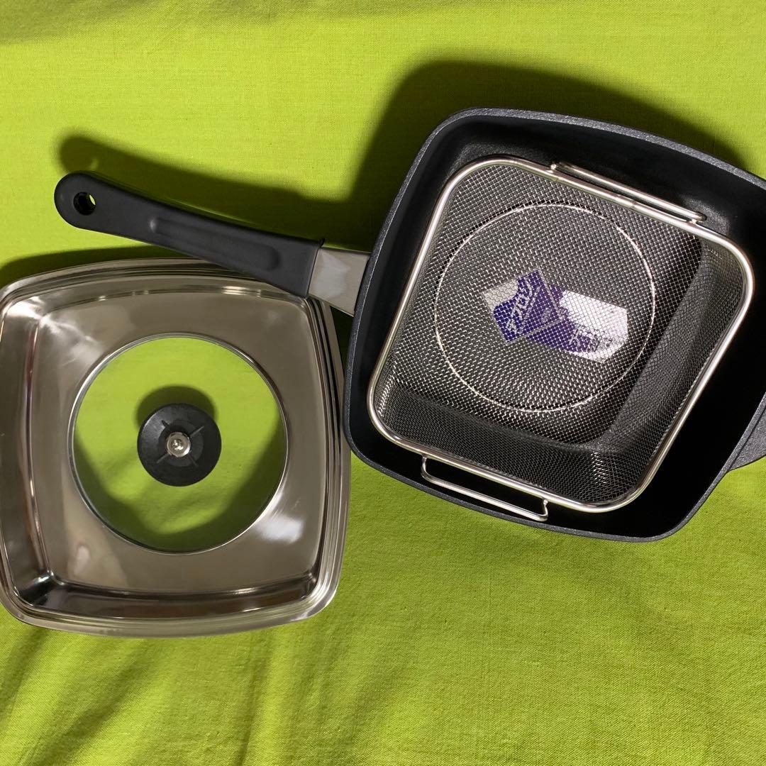 ⭕️ヒロタ　ツイングリラーDX&蓋、ザル、目皿セット