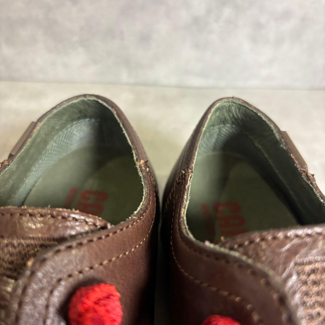 未使用品 カンペール ペウカミ レザースニーカー　ブラウン　37