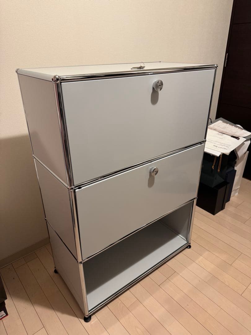 usmハラー ロック式 3段 グレーホワイト モジュラー