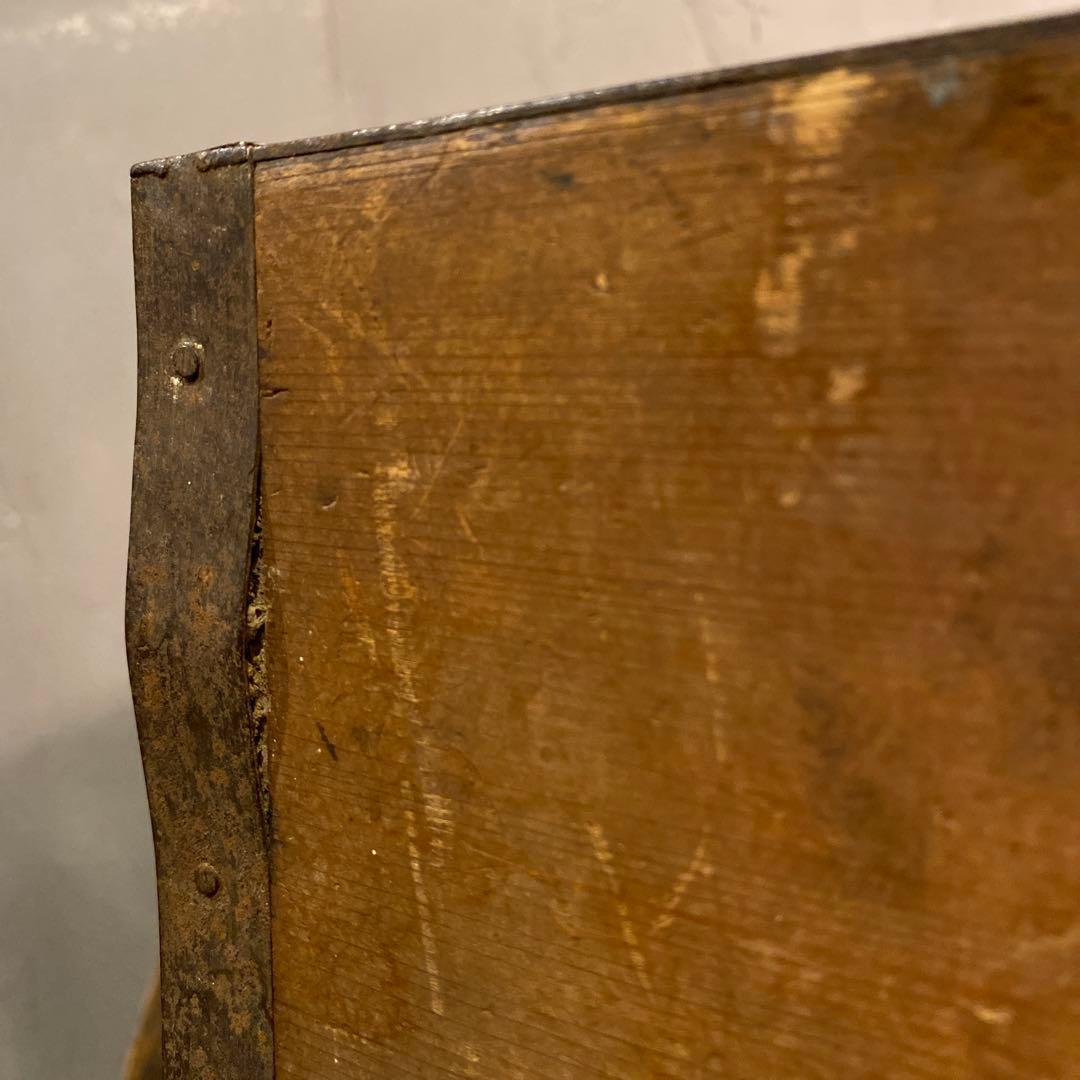 時代物 明治 大正 一斗枡 木箱 骨董品 古道具 すり切り棒 古民具