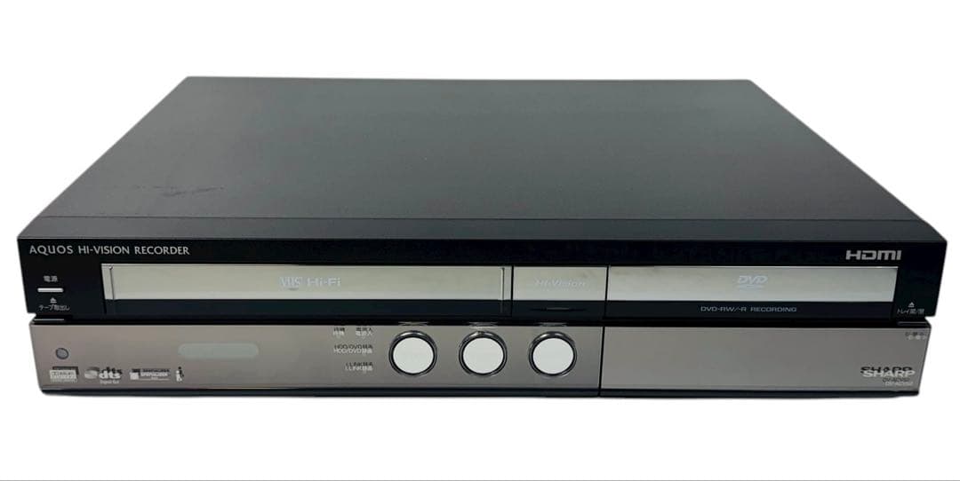 シャープ ダビング機能搭載 VHS一体型 DVDレコーダー DV-ACV52