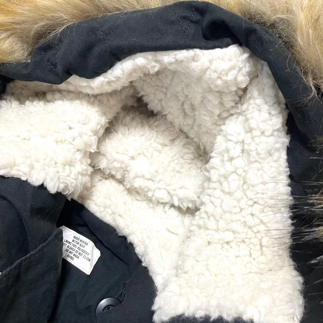 未使用 アヴィレックス×earth モッズコート ライナー ファー ワッペン M