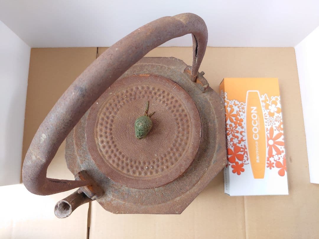 特大 サイズ 鉄瓶 中国美術 時代物 茶道具 前茶道具 骨董 インテリア 古い