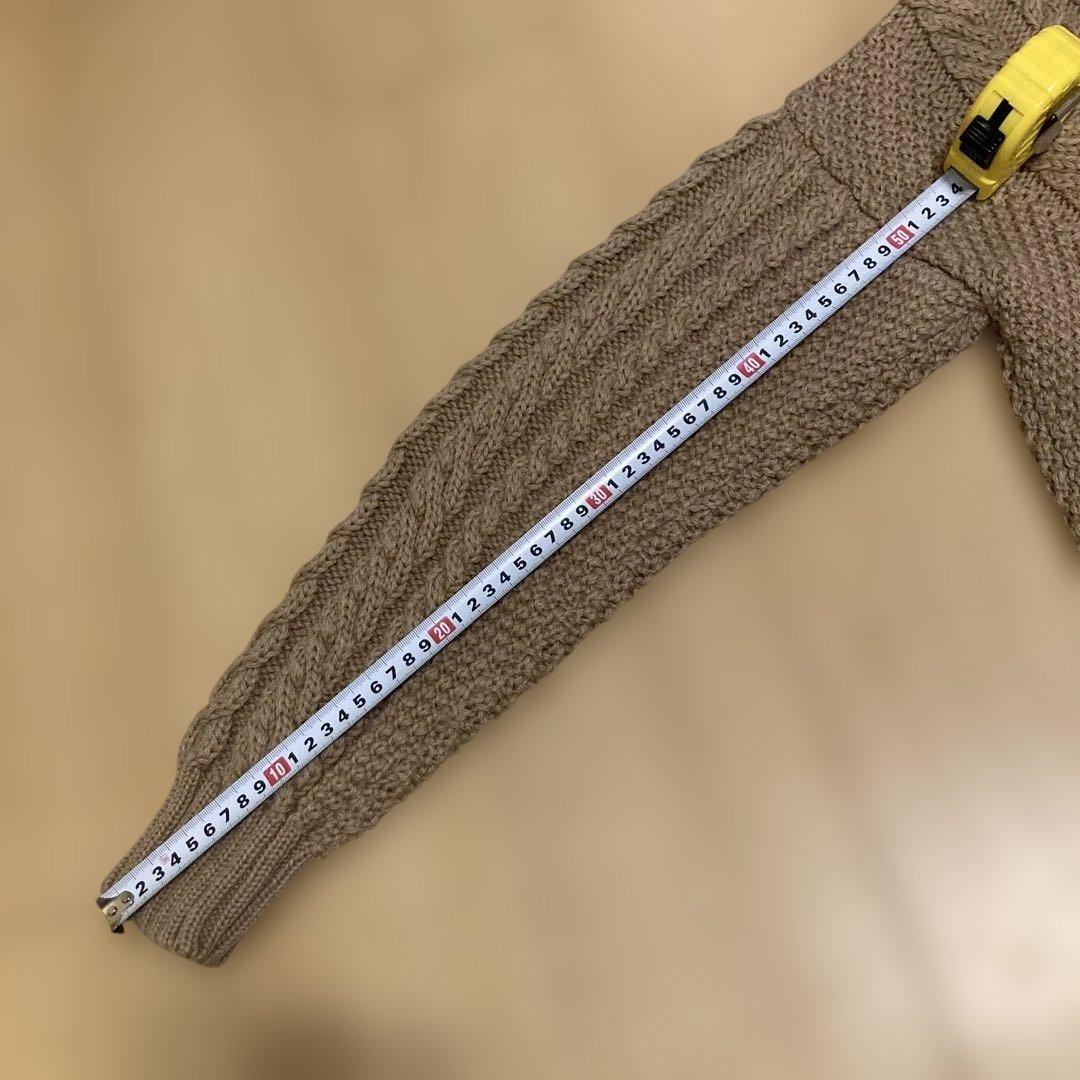 【引越しのため2月まで】Guernsey woollensケーブルニットセーター