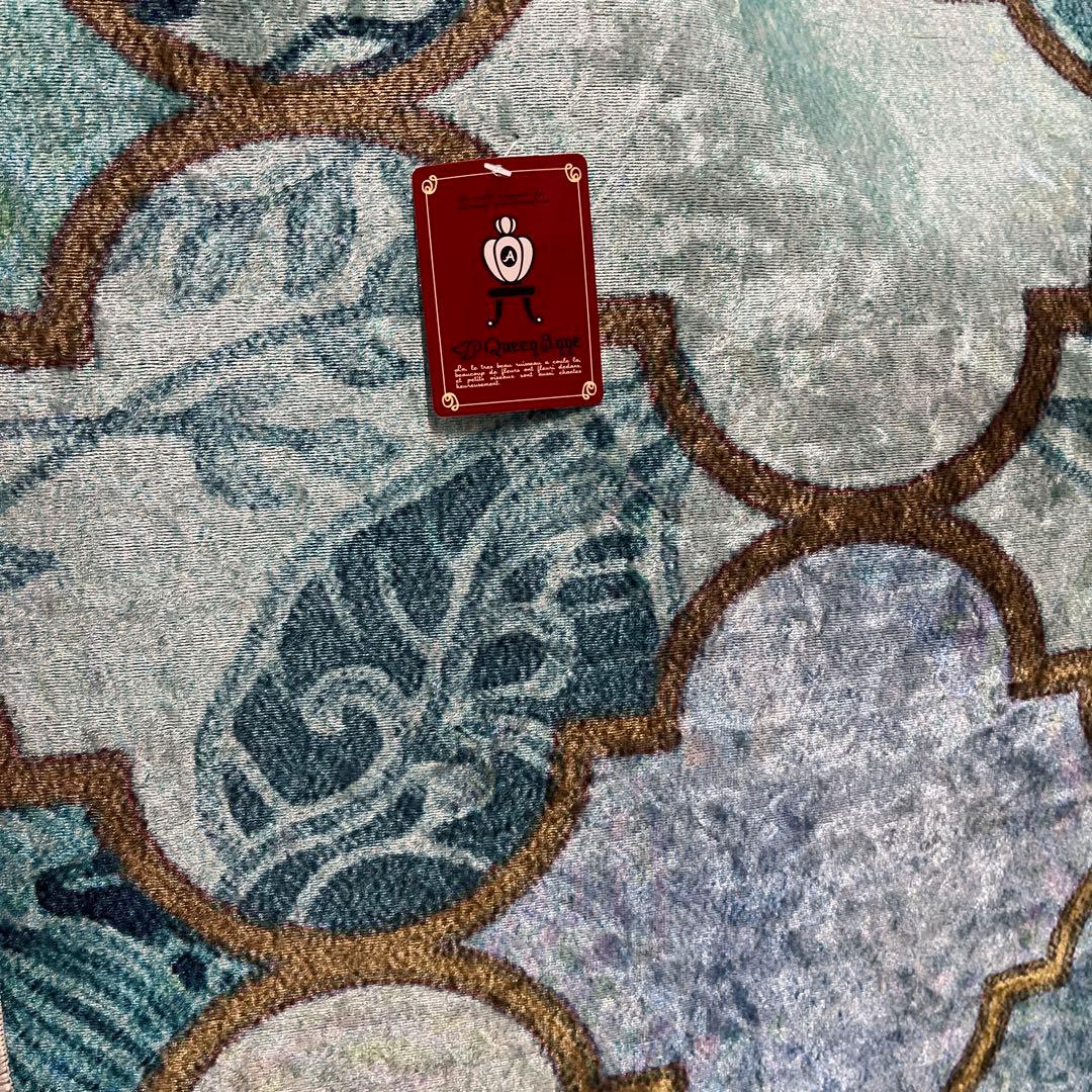 新品　モロッカン柄　アクセントラグ　グリーン　140×200