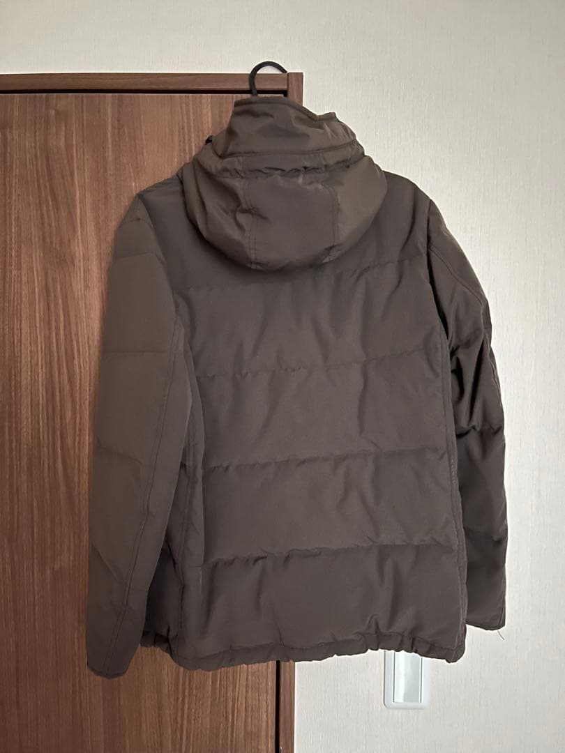 yuu DANTON フード付きブラウンダウンジャケット