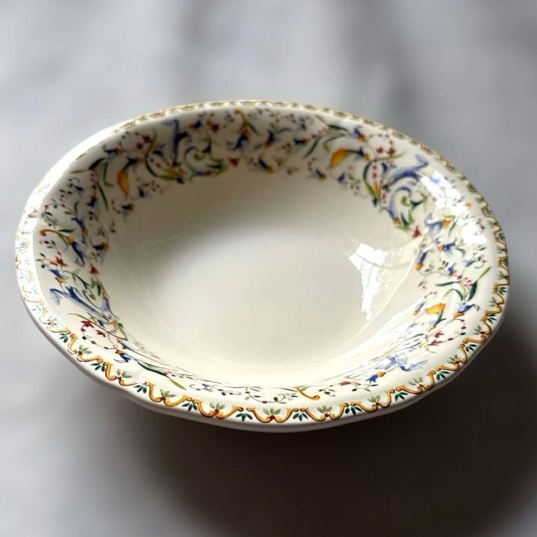 Gien トスカーナ シリアルボール２枚セット　深皿　サラダ　スーププレート