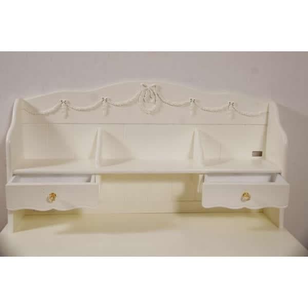 【新品訳あり】天然木 無垢 ロココ調 デスク アウトレット 勉強机 学習机