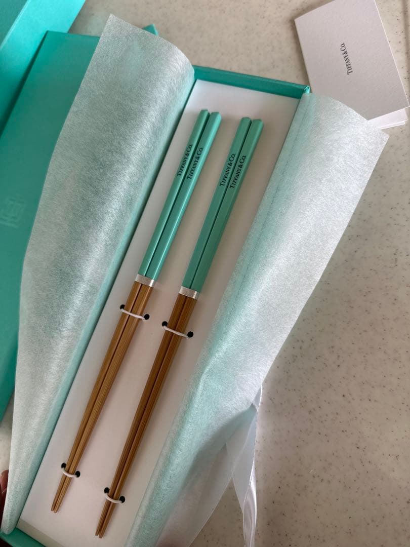 Tiffany & Co. ミントグリーン 箸セット