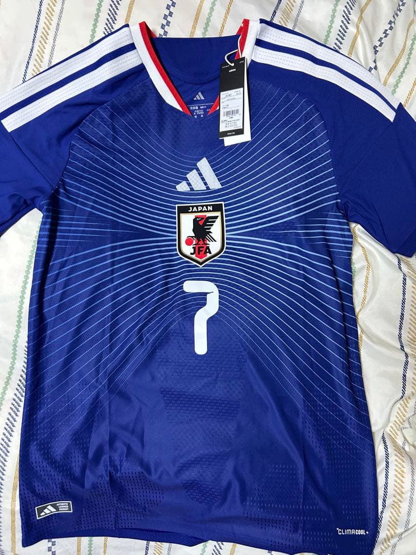 日本代表 ユニフォーム オーセンティック No.7 三苫 薫 L 虎之介さん専用