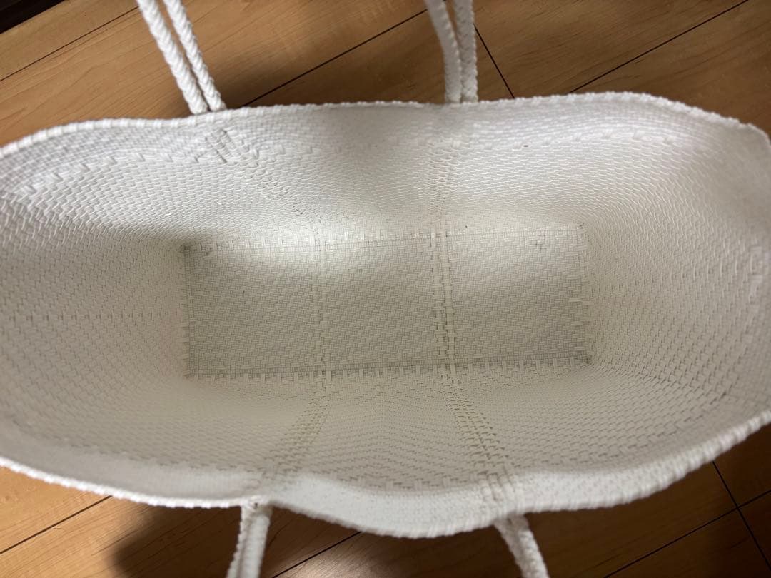 メルカドバッグ　ホワイト　Lサイズ　NOBLE