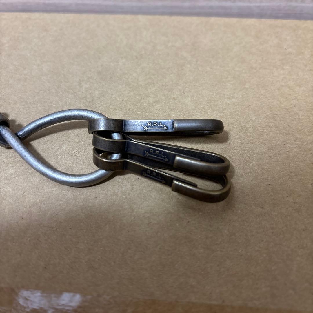 RRL レザーキーホルダー ブラック
