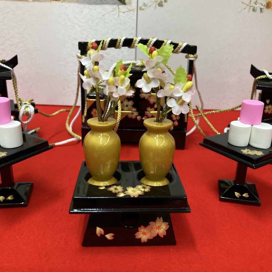 G8 美品！20号6点　雛道具　三段飾り道具　ひな人形道具　雛祭り道具