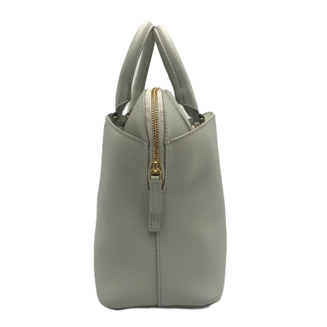 美品　agnes b. アニエスベーグレー レザー　ショルダーバッグ　2WAY