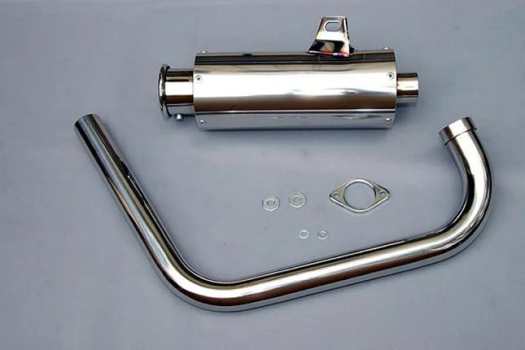 HMS ヤマハTW200 100φ砲弾マフラー SUS Type2