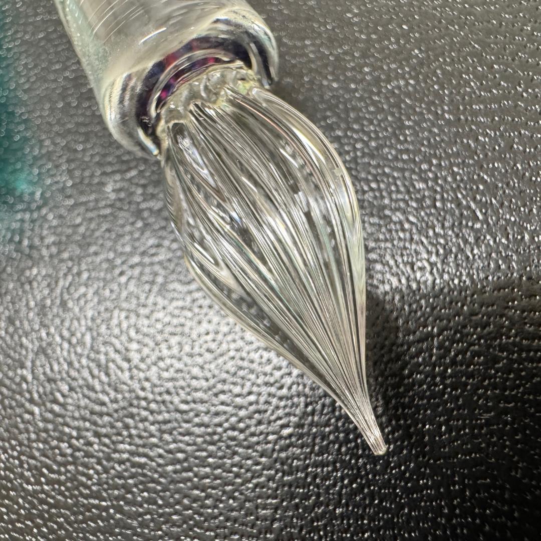 GA7123◆未使用 iroka glass ガラスペン 色華硝子 色彩変化♪