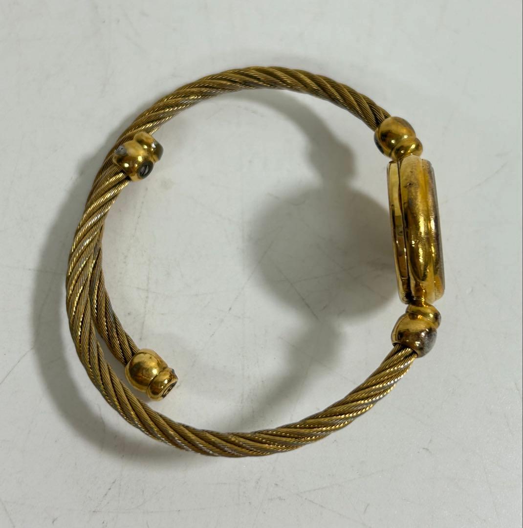 GUCCI ワイヤーブレスウォッチ　ゴールド　バングル　ジャンク 2700 2L