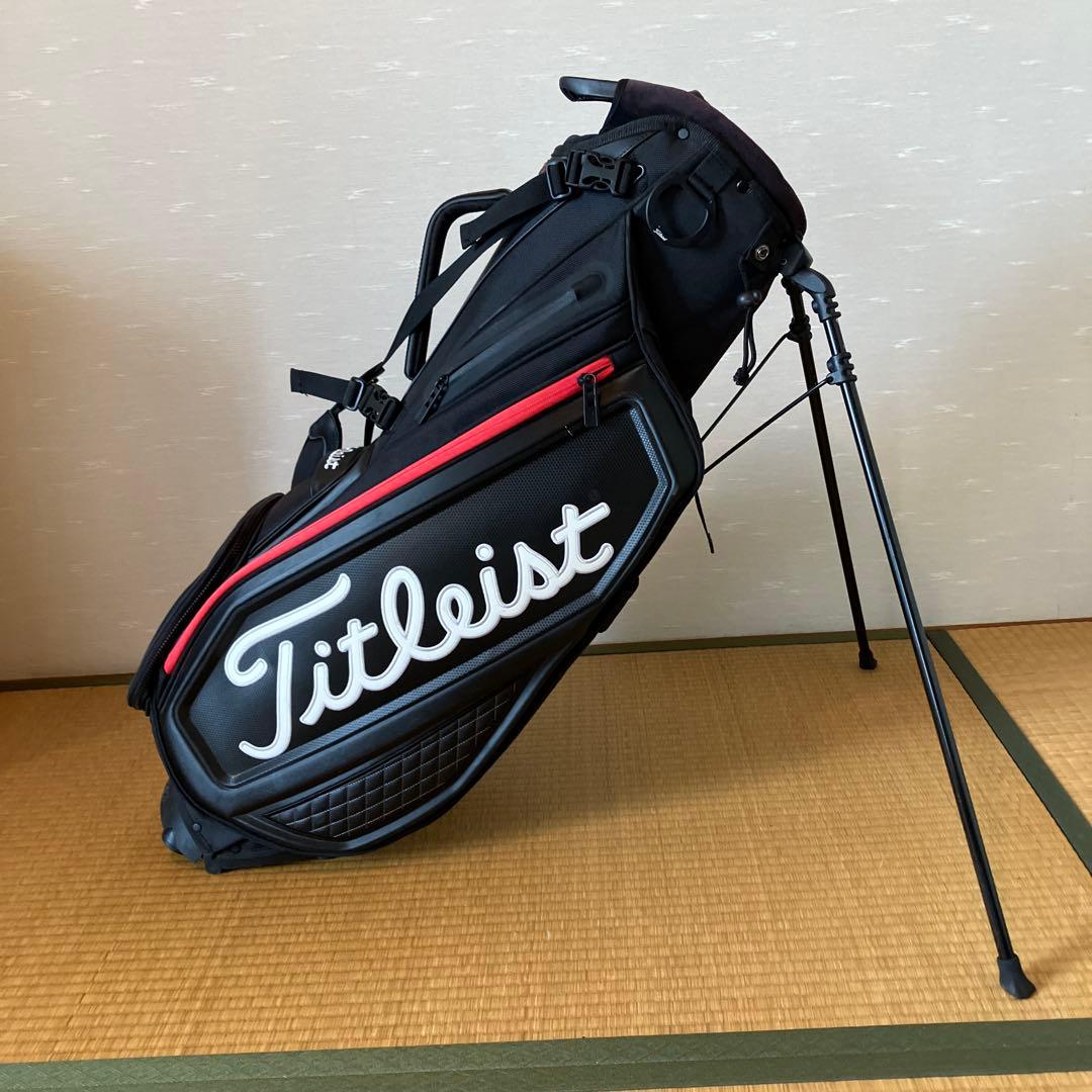 Titleist キャディバッグ ブラック/レッド