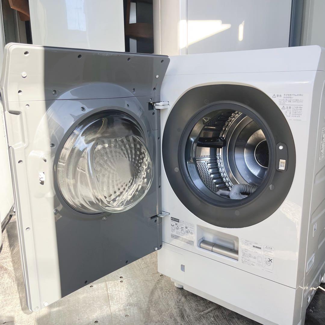 368取付無料！SHARP熱乾燥搭載 超音波ウォッシャー付き ドラム式洗濯機