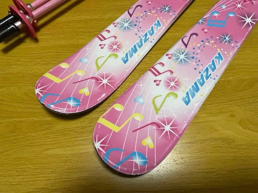 子ども用スキーセット ピンク KAZAMA