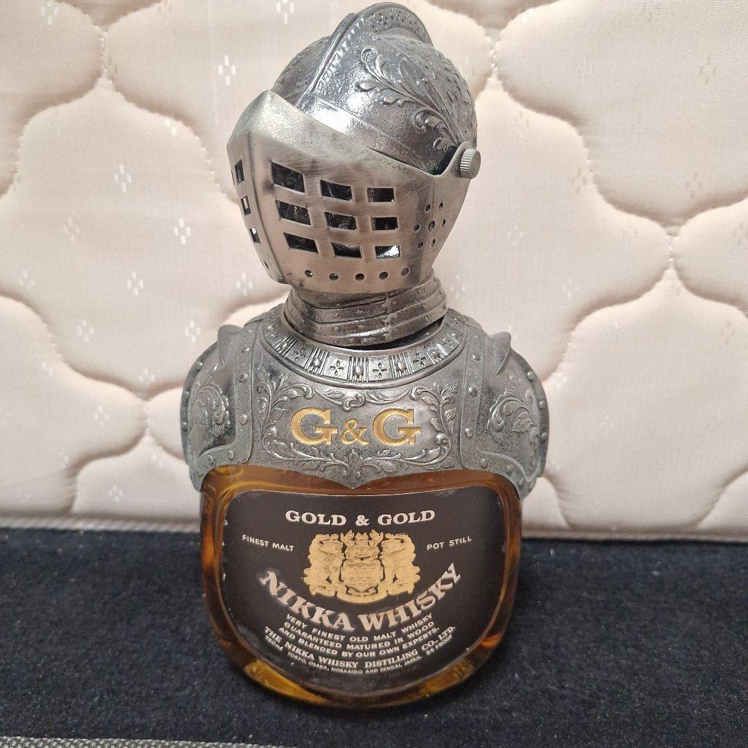 最終値下げ　未開栓ニッカウイスキー　gold&gold　騎士　レトロ　古酒　希少