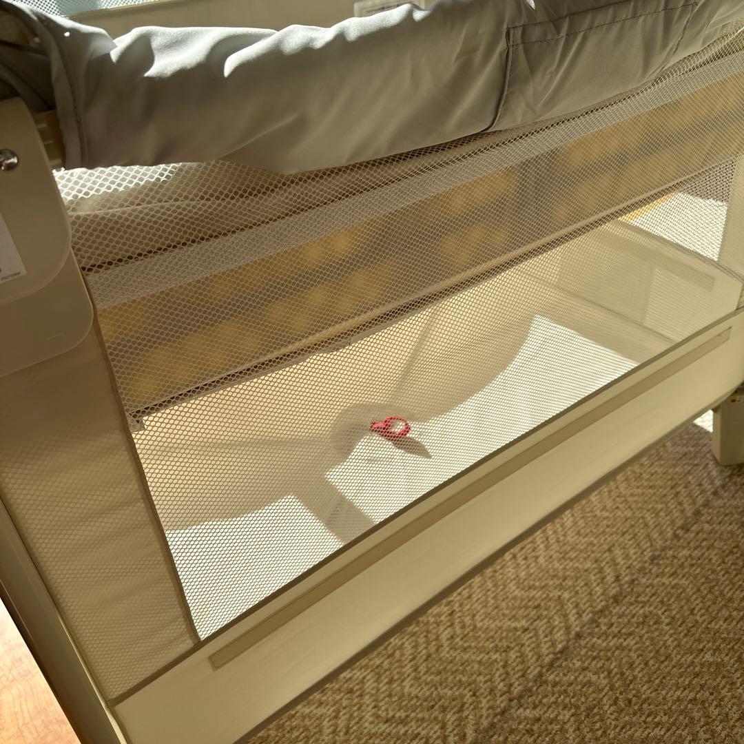 ココネルエアーAB ホワイトグレー ベビーベッド Aprica アップリカ