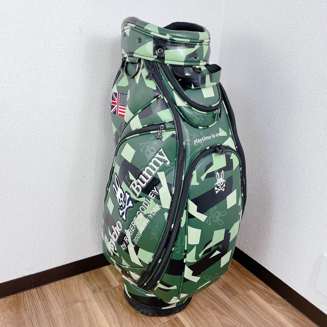 Psycho Bunny キャディバッグ サイコバニー カモフラージュ カモフラ