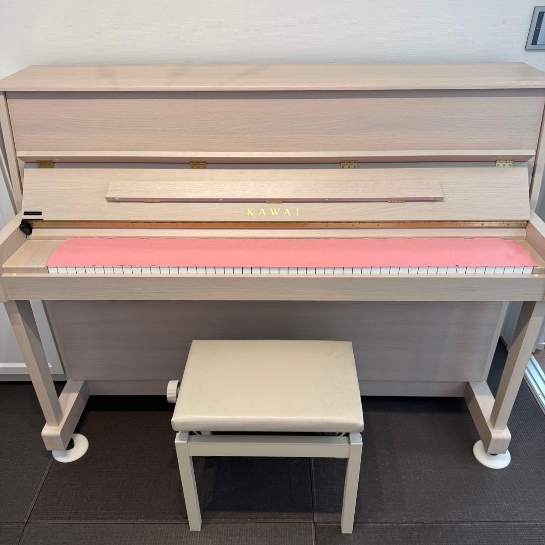 最終値下げ【美品/定価53万】カワイ　アップライトピアノ（NF-15 Blanc