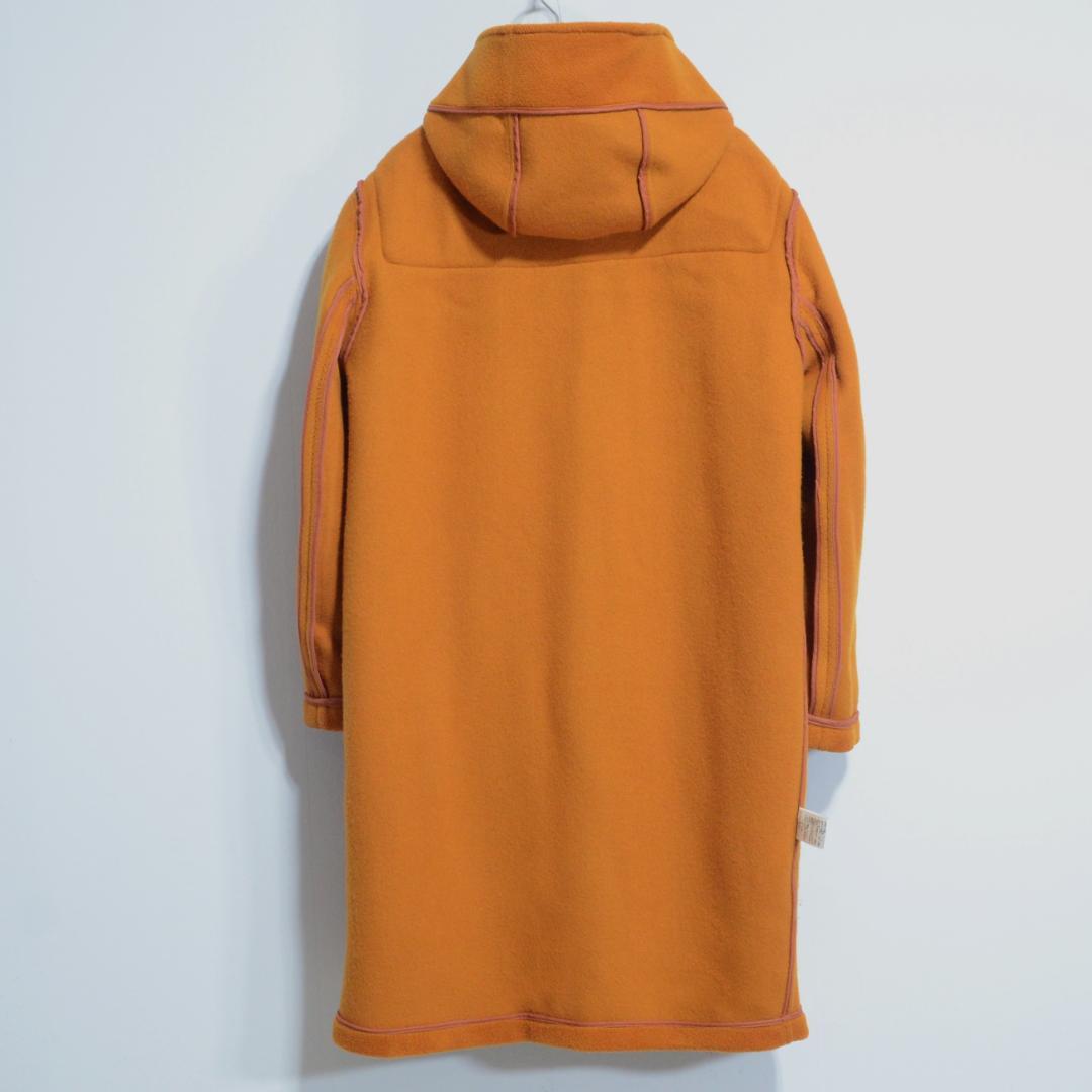 超極上品 マラリウス カットパイル モンゴメリー ダッフルコート オレンジ 36