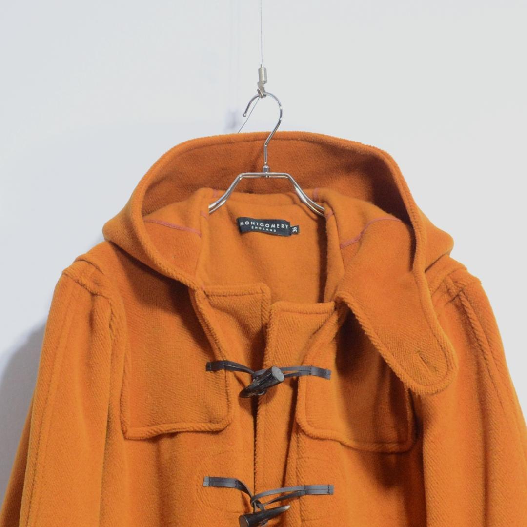 超極上品 マラリウス カットパイル モンゴメリー ダッフルコート オレンジ 36