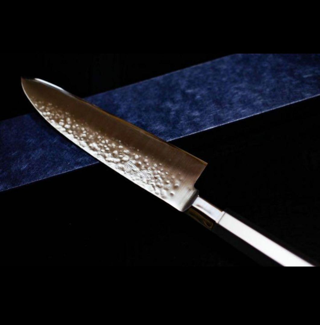 「刀舟」　鎚目八角モナカ　自在三徳170ミリ 2点セット