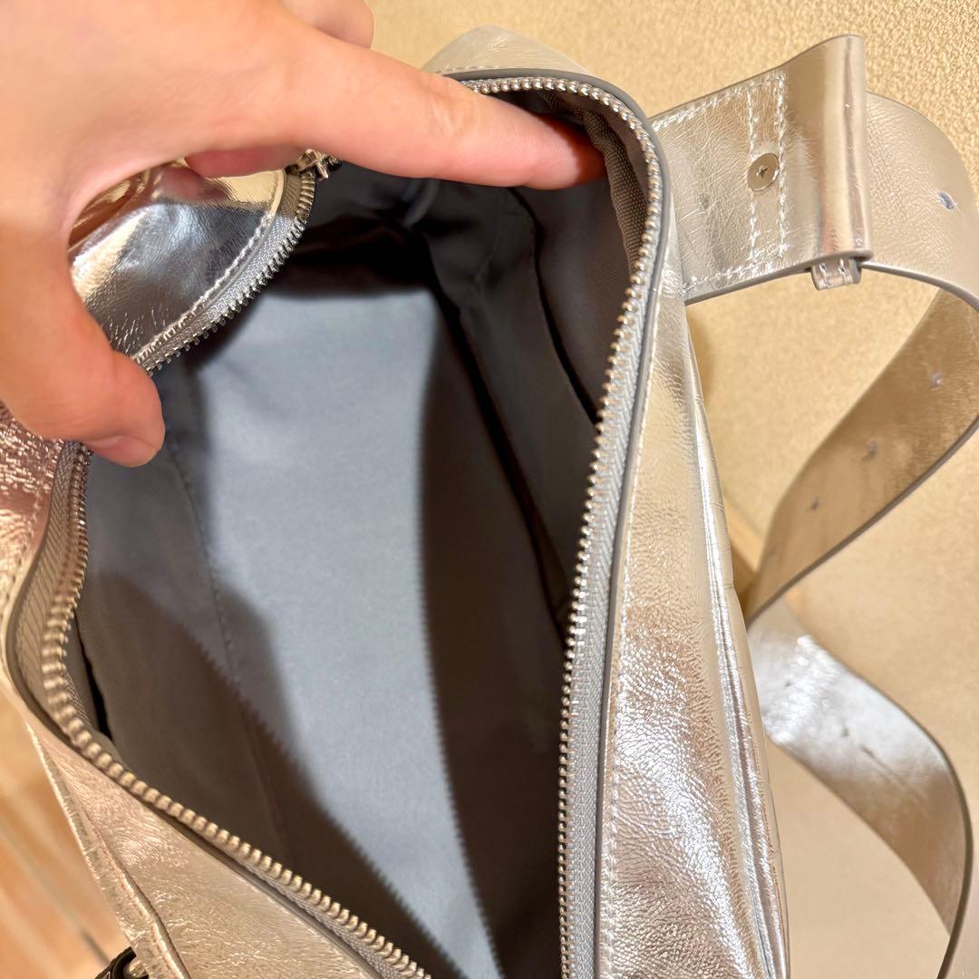 極美品♡UN3D. 2way ハンド　ショルダー　シルバー　トライアングル